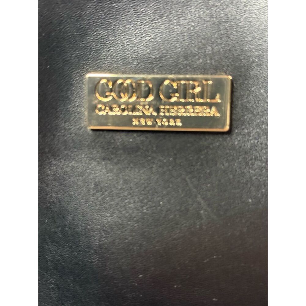 Carolina Herrera Good Girl Black Tote Bag w/ Gold Logo Women's Large​ - Picture 4 of 8